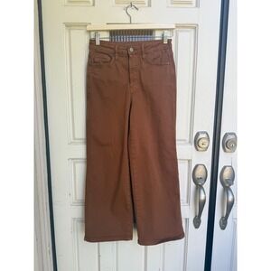 Judy Blue Rust Brown High Rise Wide Leg Garment Dyed Jeans JB88805 Size 3/26